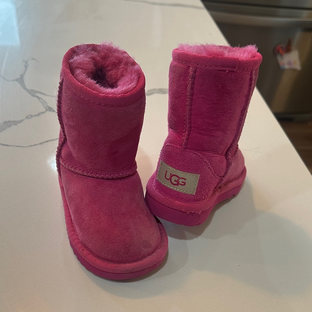 UGG Fuchsia Suede Boots